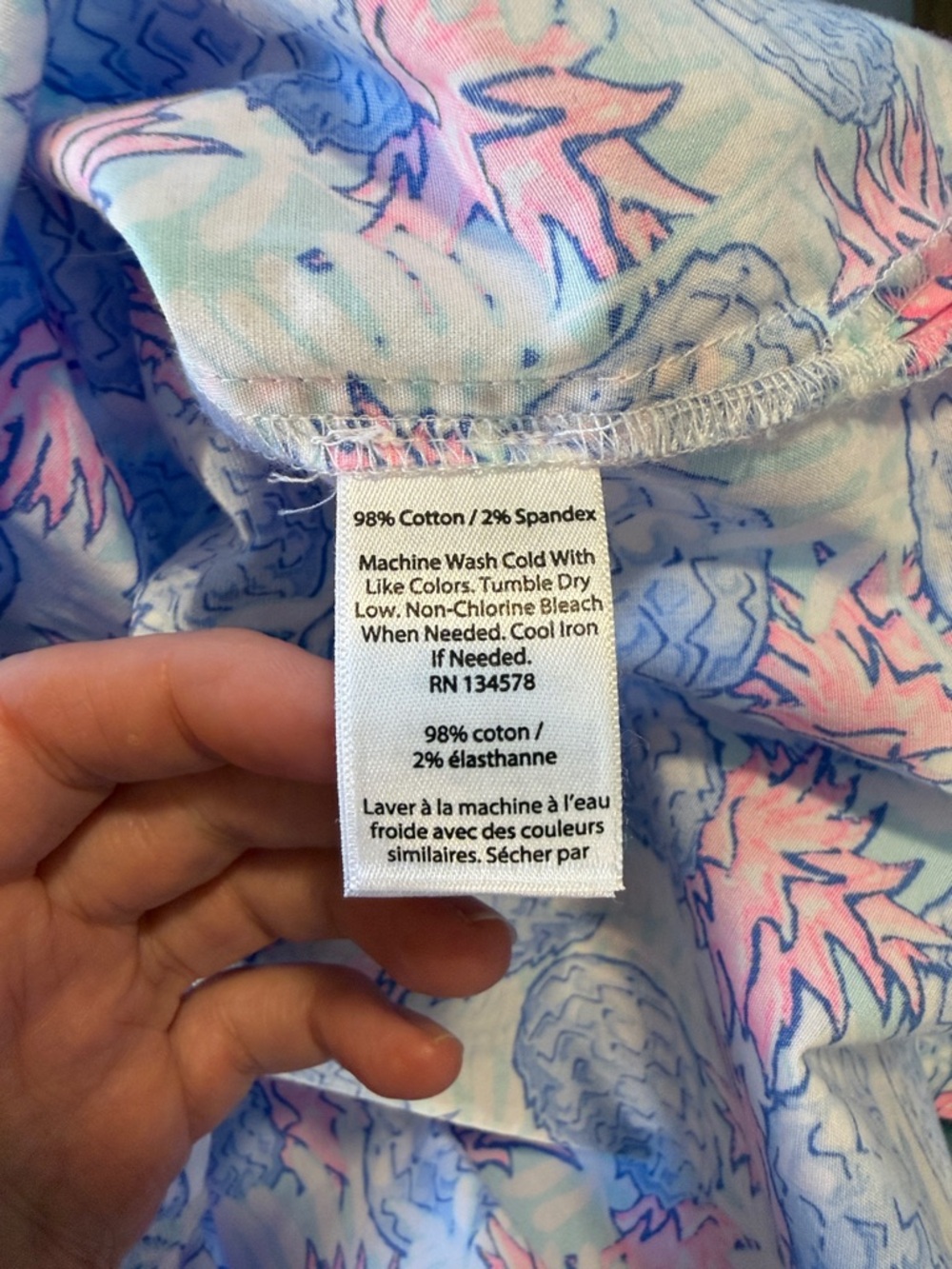 Vineyard‎ Vines Pineapple Print Preppy Summer Blouse Women's Size 00 - Picture 11 of 15